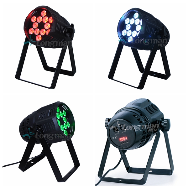 4 different colors of F460 indoor led par can