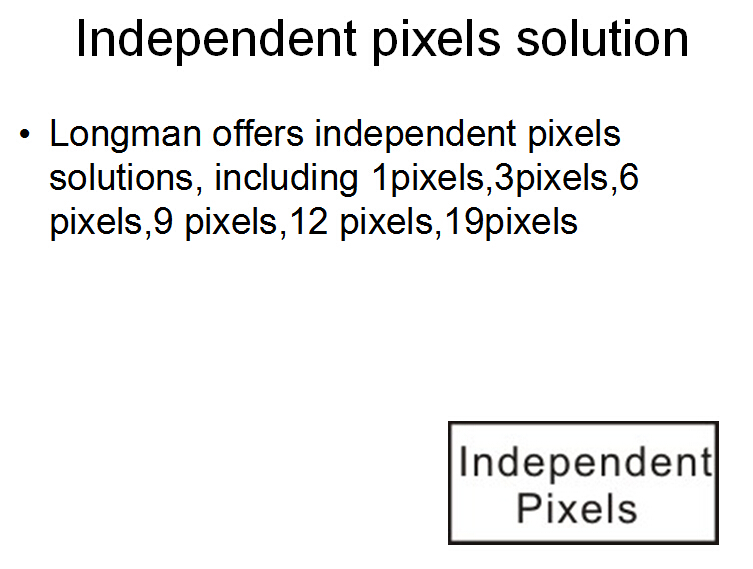 multiple lighting pixels solutions