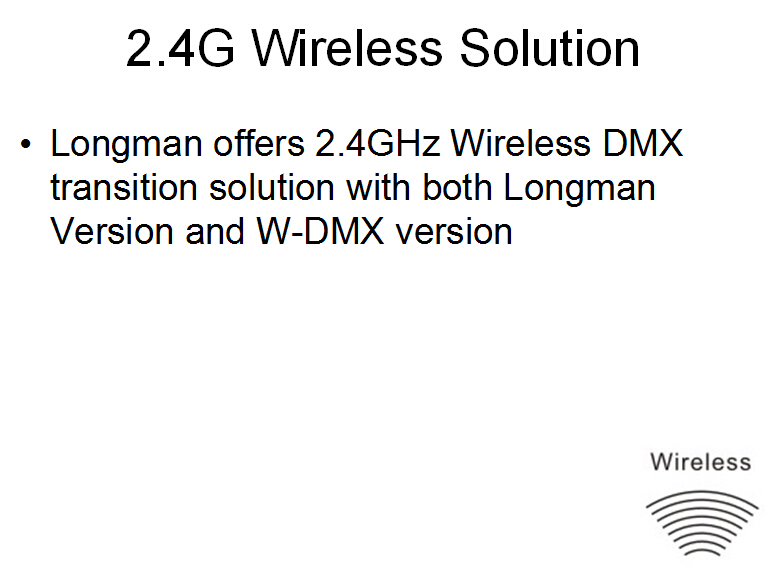 2.4G wireless dmx transmission