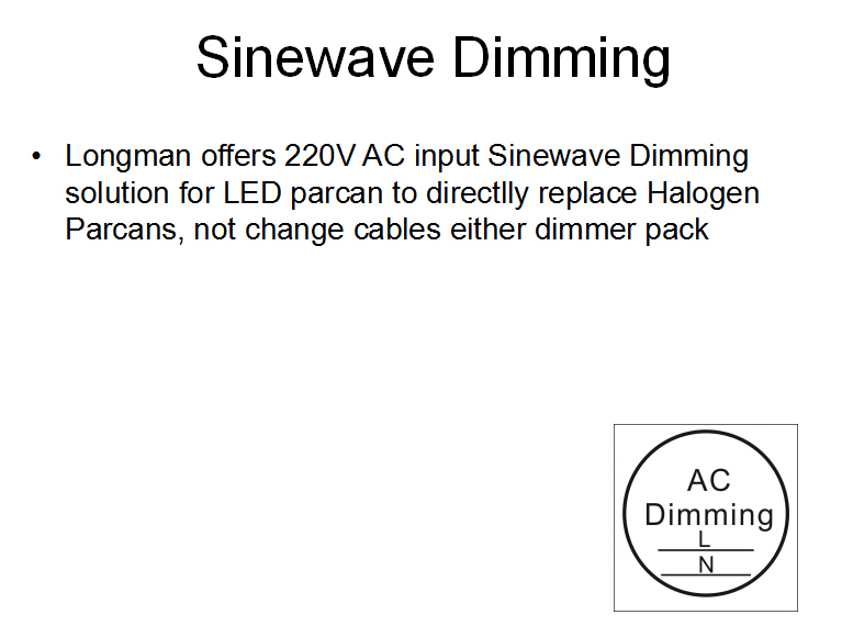 sine wave dimming technology
