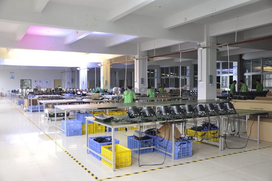 Aging test line for led stage lighting