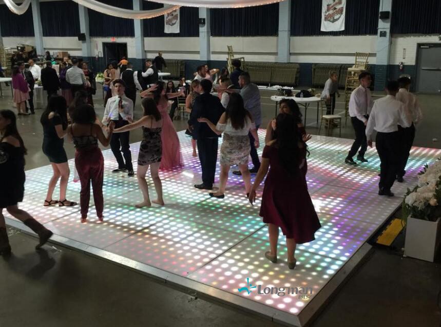 led dance floor for party