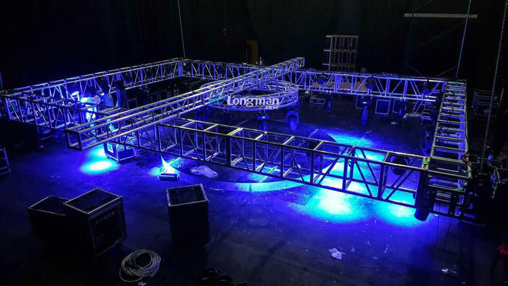 stage truss and stage light for Maldives event 