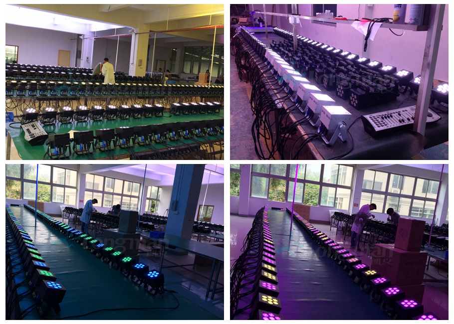 FacePar 900A led flat par light production line 2