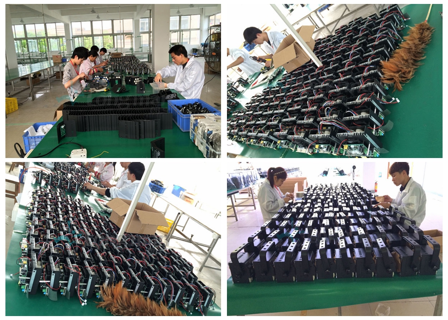 FacePar 900A led flat par light production line 1