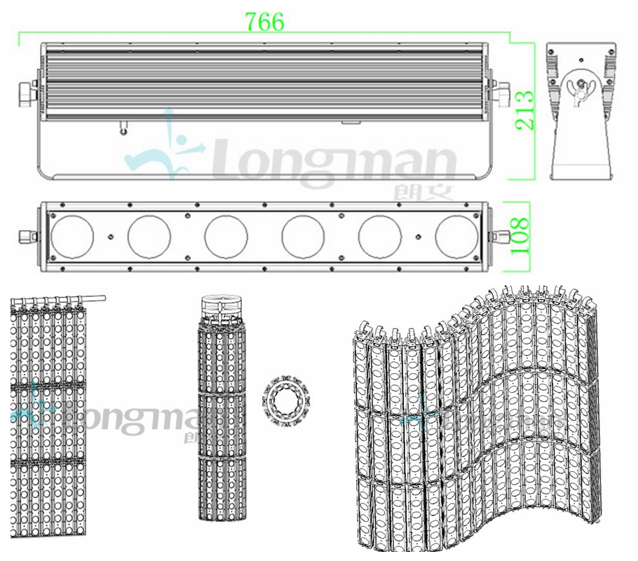 Phenix 625 Outdoor Led Wall Washer structure