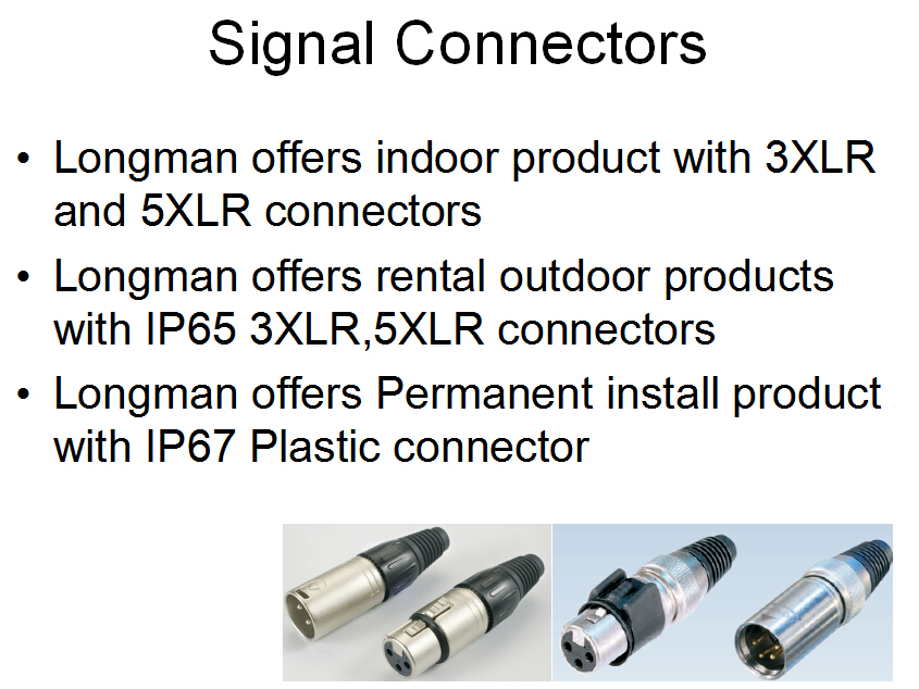 XLR connectors