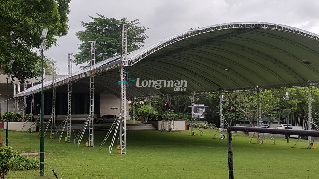 Philippine customer use aluminum stage truss for outdoor event 