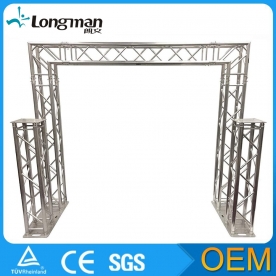 Free shipping:16.6ft Square Aluminum Double Truss Target Post Lighting System Extra 1.5m Uprigh